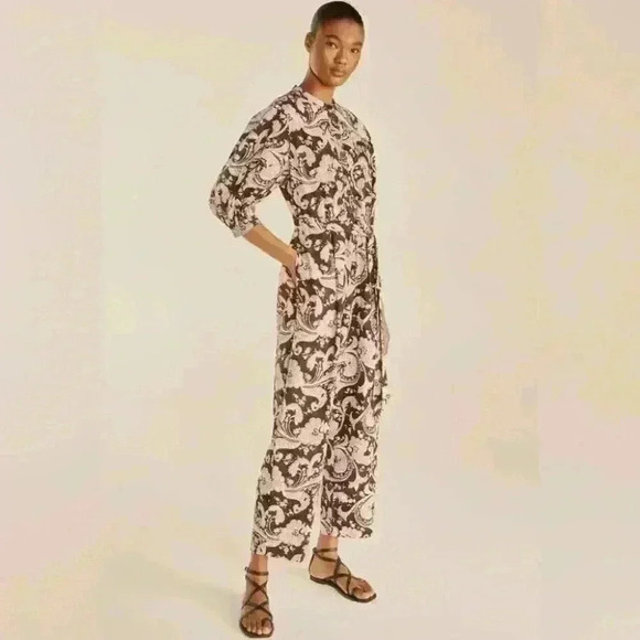 NWT! Rebecca Taylor Scroll Paisley Jumpsuit - Picture 1 of 14